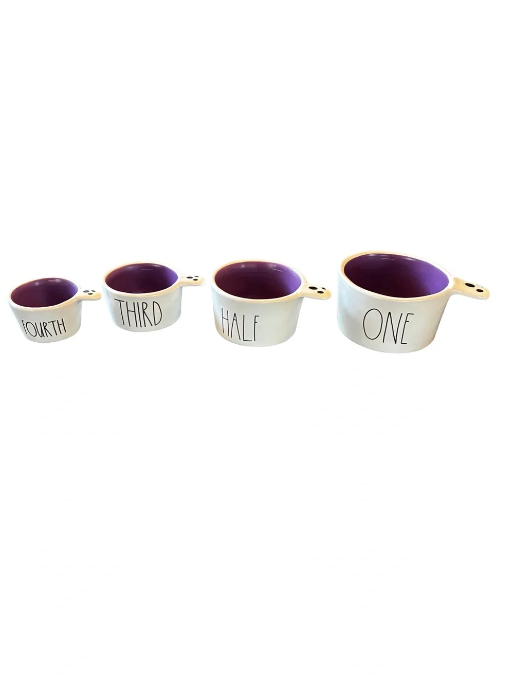 Rae Dunn Halloween Ghost Measuring Cups Set
